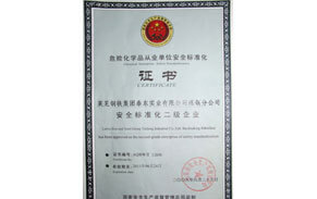 ?；钒踩珮?biāo)準(zhǔn)化證書
